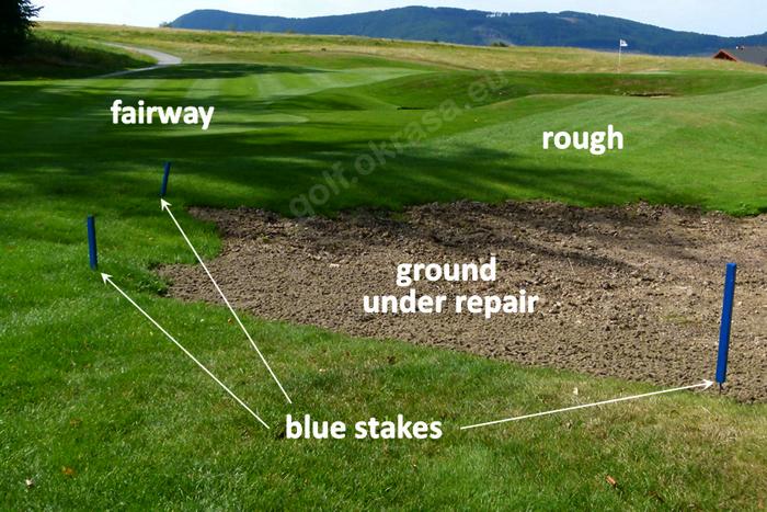 ground under repair GUR blue stakes